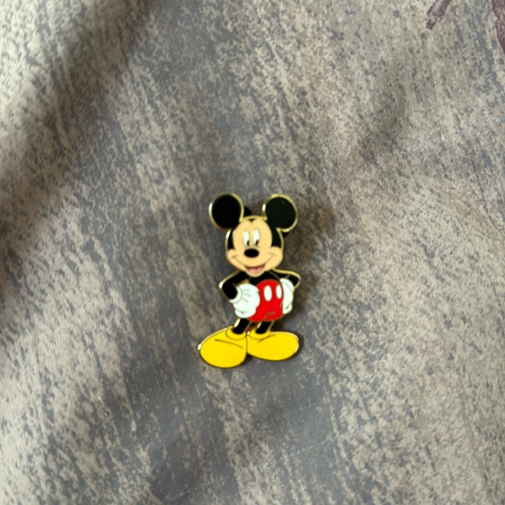 Authentic Disney, Mickey Mouse, lapel pin. Great for pin, trading. Rubber stop.